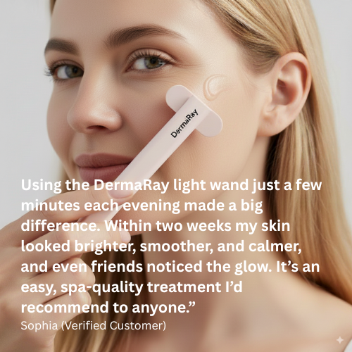 DermaRay 4-in-1 Red Light Therapy Wand